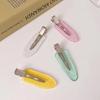 DIY Transparent Seamless Duckbill Hair Clips with Cream Glue - Colorful Internet Celebrity Side Bang Clips