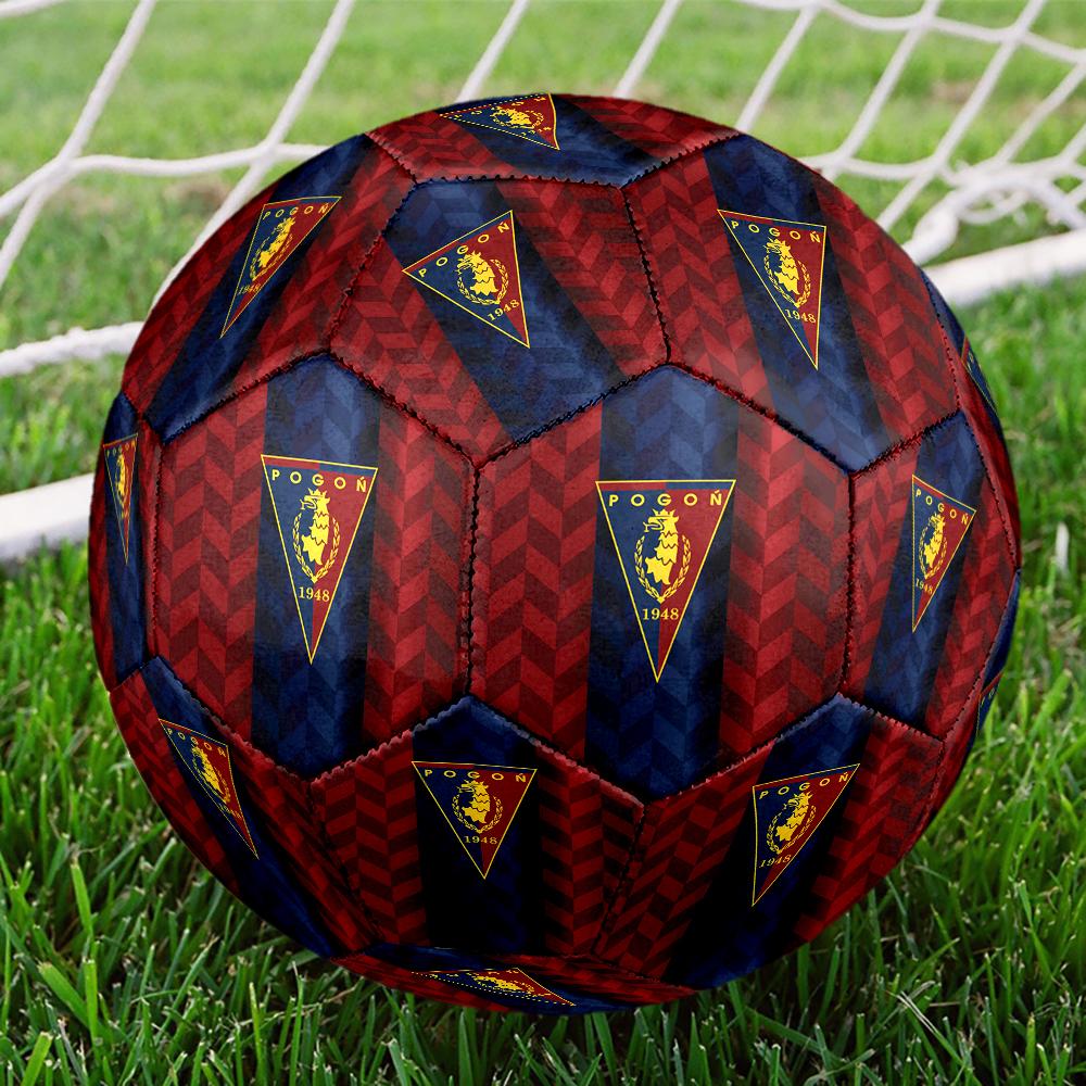Pogon Emblem Design Size 5 Soccer Ball,Indoor/Outdoor Suitable for Training Matches Tournaments Practice Games Perfect Gift for Fan