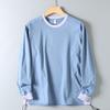 Foreign Trade Surplus Mountain-Style Outdoor Unisex Couple Sports Casual Patchwork Versatile Breathable Round-Neck Loose Long-Sleeve T-Shirt