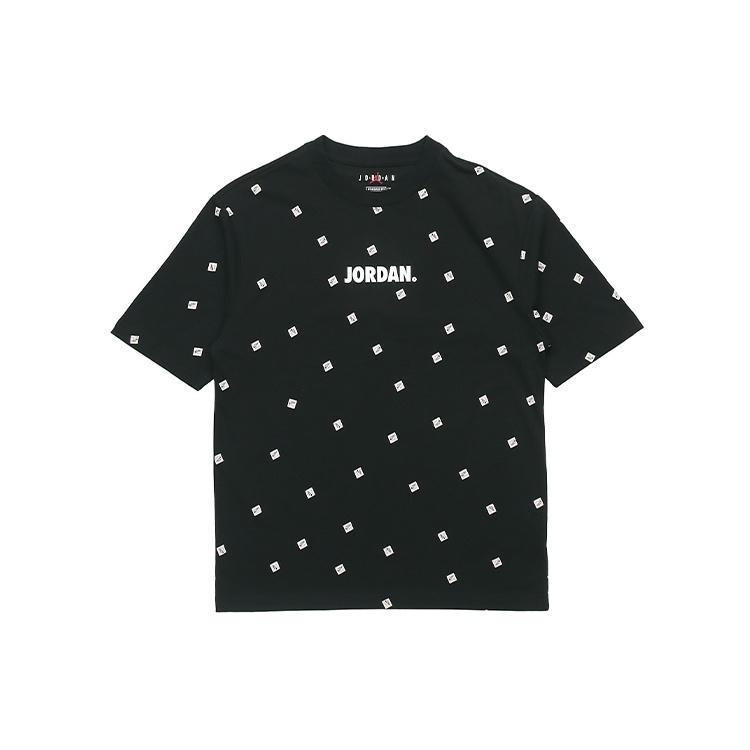 Air Jordan Men s Logo Print Crew Neck Short-sleeved Black CZ5186-010 XL