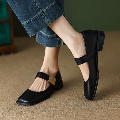 Neue Frühjahr Frauen Schuhe Loafers Casual Chunky Heels Schuhe Für Frauen Karree Schuhe Schnalle Frauen Pumps Mary Jane