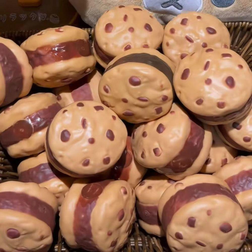 Moldable Crackling Cookie Squishy Toy Crunchy DIY Empty Ball Skin Children's Gifts