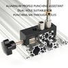 M6 Double Hole Punching Drilling Helper Assistant 2020/2040/3030/3060/4040, Simplifies Electronic Equipment Installation