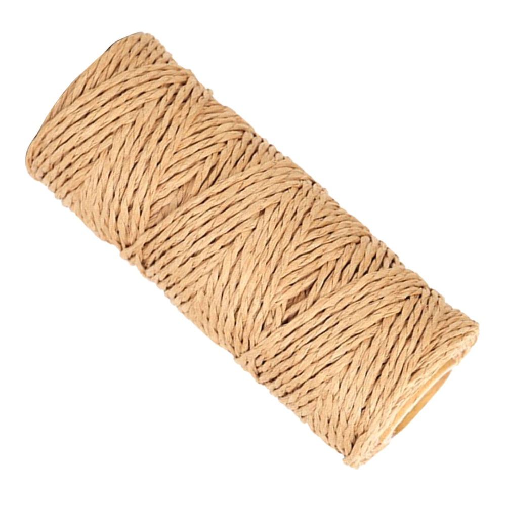 Khaki Paper Wrapped Wire 328 Feet Craft Raffia Ribbon Paper Twine String  DIY Craft Making