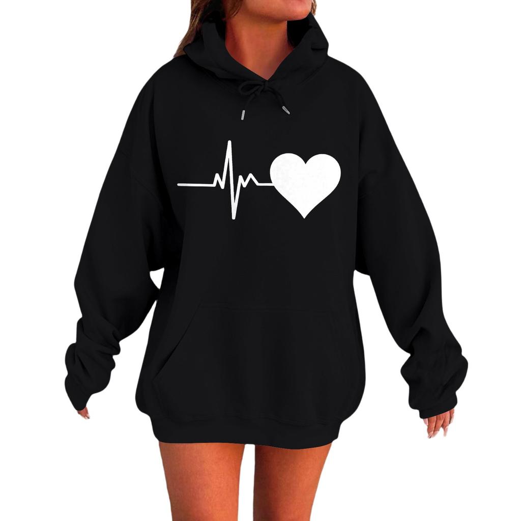 Womens Hoodies Oversized Sweatshirts Long Sleeve Casual Pullover Hooded Sweatshirt Tops