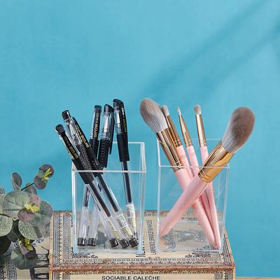 Akrylowy przezroczysty uchwyt na długopisy tuba do przechowywania ołówków pojemnik na ołówki DIY ładny stół prezent artykuły papiernicze gadżety biurowe pędzel do makijażu uchwyt na ołówki