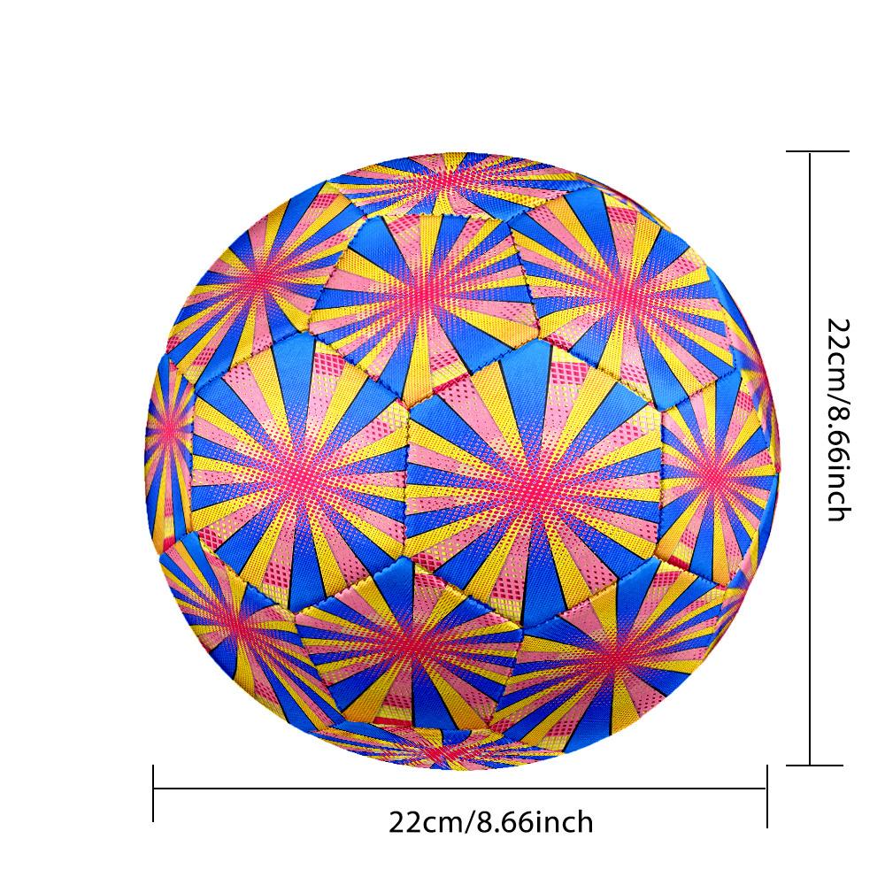 1pc Pop Art Explosion Size 5 Match Football, Training Soccer Ball, High-Elasticity and Soft, Anti-Slip and Wear-Resistant Material, Thickened and High