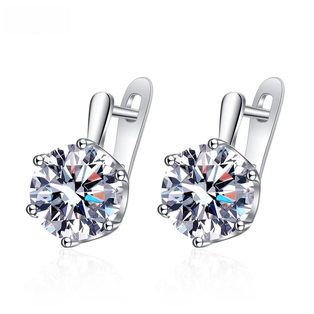 European and American Diamond Earrings: Main Stones, Trendy Zircon Ear Clips, Ear Studs