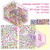 1Set Cartoon 3D Landscape Stickers Pocket Cabin Scene Stacking Pasting Stickers Diy Decoration Stickers Festival Birthday Gifts