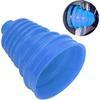 CV Boot Kit, Universal Silicone CV Axle Boot Dust Cover, Rubber, Ball Head Design, Blue, 1 Dust Cover and 4 Clamps
