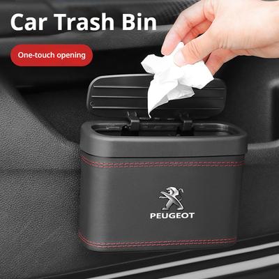 Car Trash Can Hanging Car Garbage Dustproof Box Storage Box Suitable for 205 206 207 208 301 307 308 406 407 408 508 RCZ
