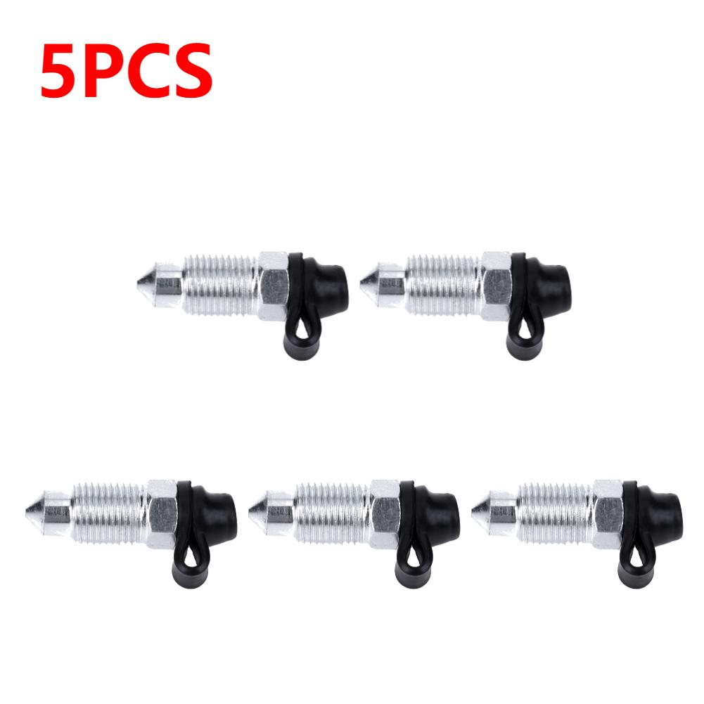 1-5PCS Car Motorcycle Brake Caliper Bleed Screw Nipple Portable Auto Brake Caliper Bleed Exhaust Screw Nipple Easy Operation