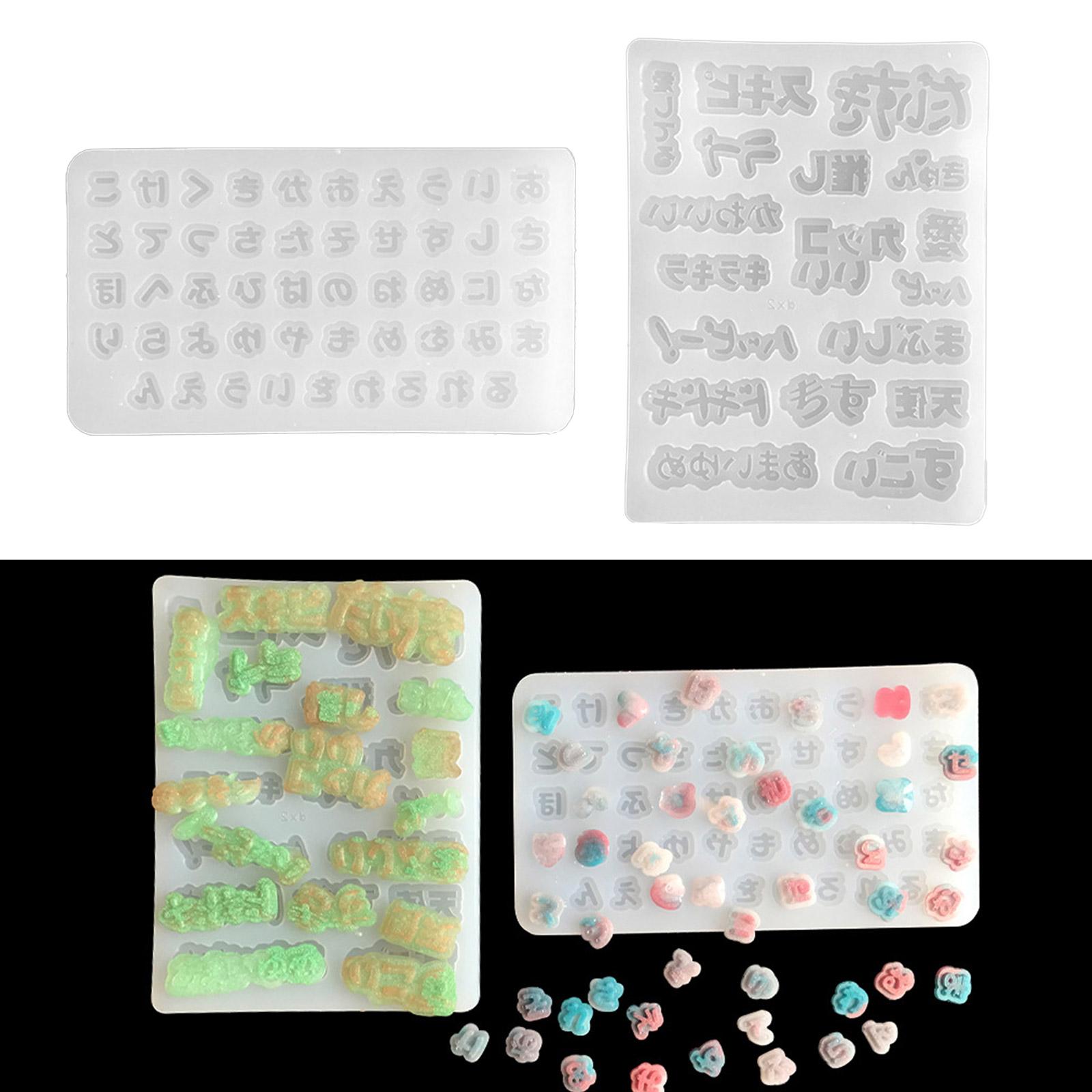 

DIY Filler Japanese Word Parts Silicone Epoxy Mold DIY Patches Decor Cuestion Crafting Mold for Valentines Gift