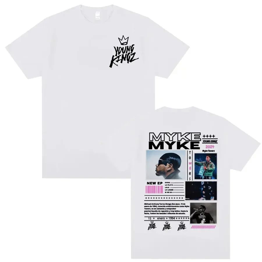 Autumn and Winter Innerwear Streetwear Hip Pop Vintage Street T-shirt Rapper 2025 Tour Merch T Shirts Men Women Casual Cotton