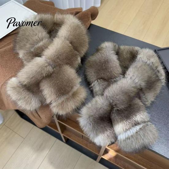 Daily Wear Neck Warmer Faux Fur Collar Scarf for Women, Plush Scarf, Winter Fluffy Gifts Men Scarves, Fashion Wrap Cold Weather, Thanksgiving