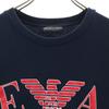 Emporio Armani Long sleeve sweat trainer S Navy Back brushed Men's Used
