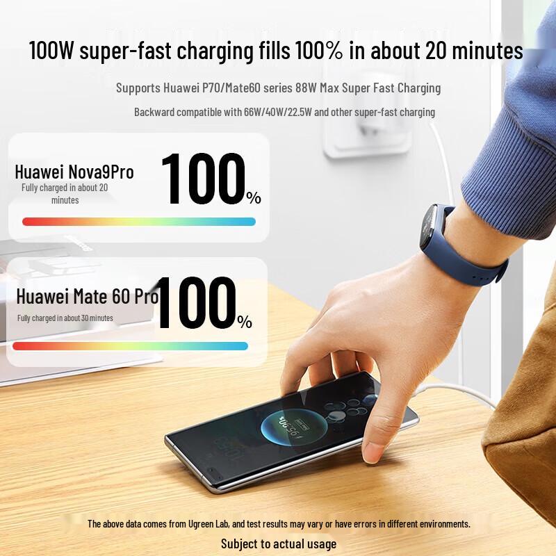 Ugreen 6A Type-C Fast Charging Cable for Huawei, Honor, Xiaomi