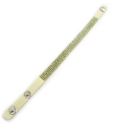 [L7642] - Goldbeiges Designer-Armband 'Sissi'