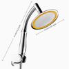 Tête de douche à main pour salle de bain, grande, ronde, à effet pluie, haute pression, rotation à 360 degrés, accessoires
