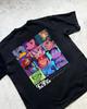 Dandadan Momo Ayase & Ken Takakura Action Scene Graphic Black T-Shirt | Shonen Anime/Manga Fan Streetwear Merch Tee