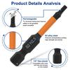 21Pcs 5cm Magnetic Allen Wrench Drill Bit with 1Pc 6cm Sleeve 1/4 "Hex Shank Screwdriver Bit Set Include H1.5-H8 and 5/64"-5/16"
