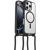 Case - Otterbox - React Series Necklace - Magsafe - Iphone 16 Pro - Transparent/black