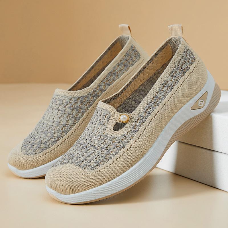 Shoes for Women's Summer Casual Women's Shoes Temu Soft Sole Lightweight Single Shoes for Women's Elderly Shoes Breathable Mother's Shoes