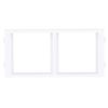 CIMA adapter for 2 K45 modules (45x45mm) vertical, white
