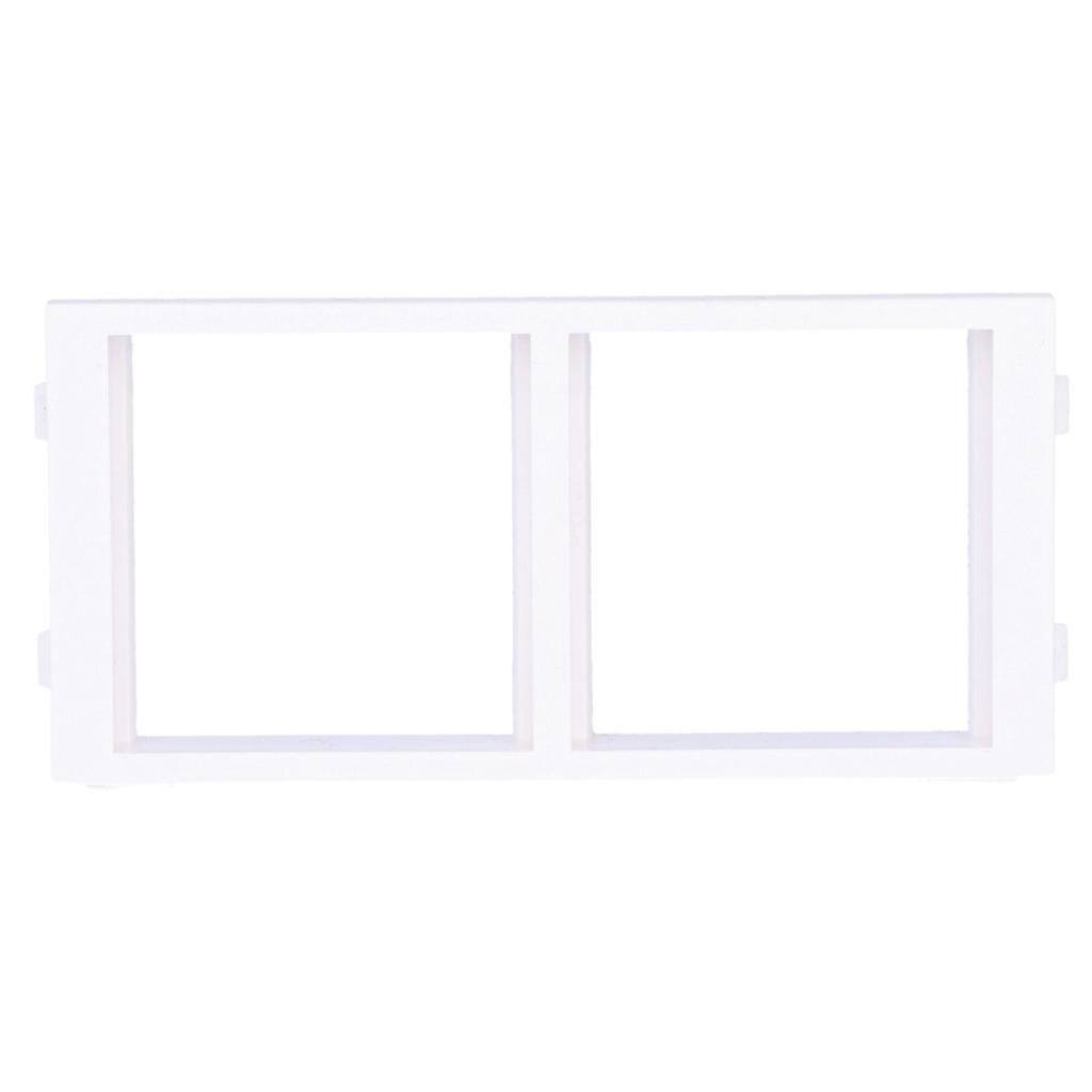 CIMA adapter for 2 K45 modules (45x45mm) vertical, white