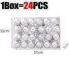 3cm Christmas Balls Gifts Xmas Tree Decorations Gift Hanging Pendants Bauble Party Wedding Plastic Ornament Balls Kids Toys