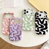 TEMU Hot-selling Wave Frame Morandi Wave Pattern Mobile Phone Case iPhone17promax Case