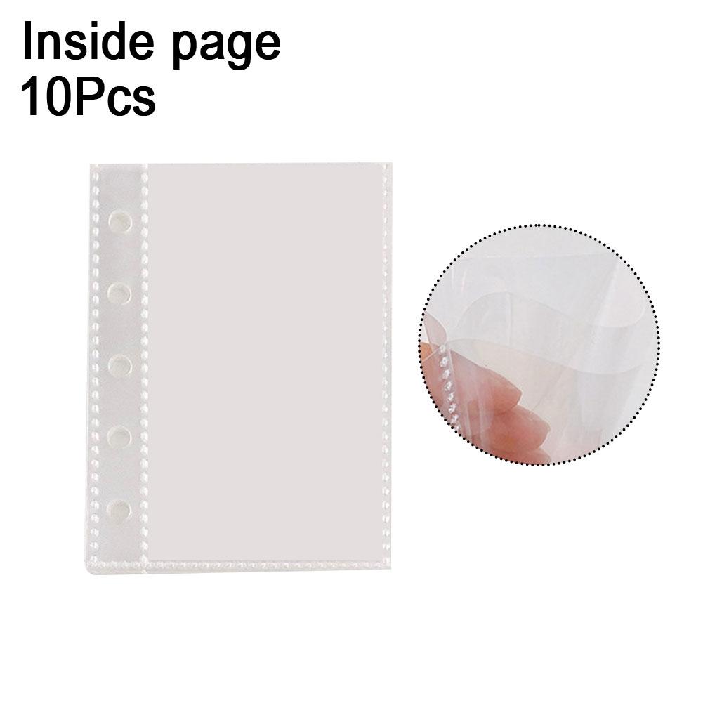 

M5 Glitter 5-Hole Binder Cover Transparent Colored Journal Sketchbook Accessories Diary Office Supplies
