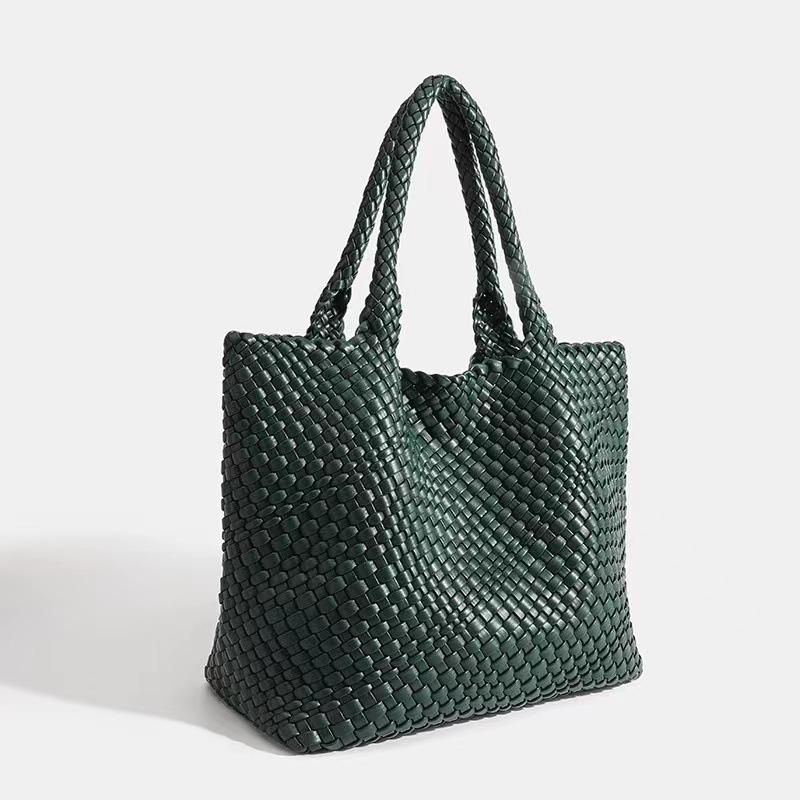 2026 Trendy Hand-Woven Large-Capacity Tote and Shoulder Bag