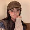 Corduroy Beret Hat For Women Autumn Winter With Breathable Warmth And Sun Protection