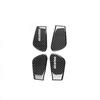 4x Carbon Fiber Interior Door Bowl Cover Trim For Honda Civic 11th Gen 2022-2024
