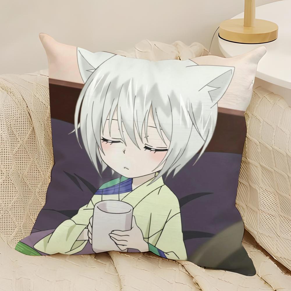 K-Kamisama Hajimemashita Pillow Case Natural Linen Double-Sided Printing Sofa Home Decor Cushion Cover