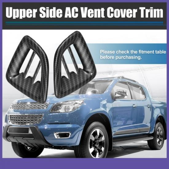 2 st Instrumentpanelens Övre Sidoluftventilskydd för Chevrolet Colorado 2015-