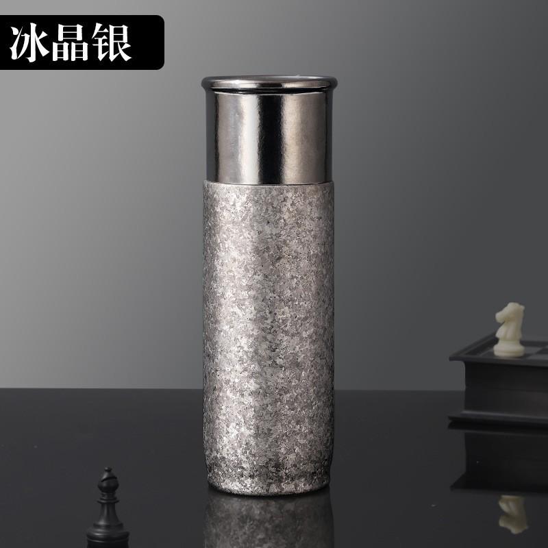 Pure Titanium Vacuum Insulated Tumbler With Magnetic Lid Tea Infuser 450ml Lightweight Luxury Travel Mug Office Home
