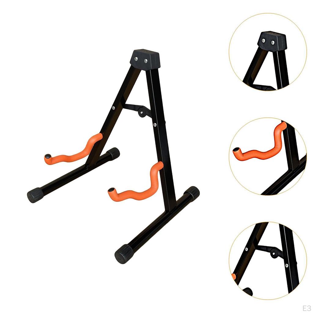 Suport pentru chitară Un cadru Brațe cu perniță Ușor Robuste Portabil Stabil Electric