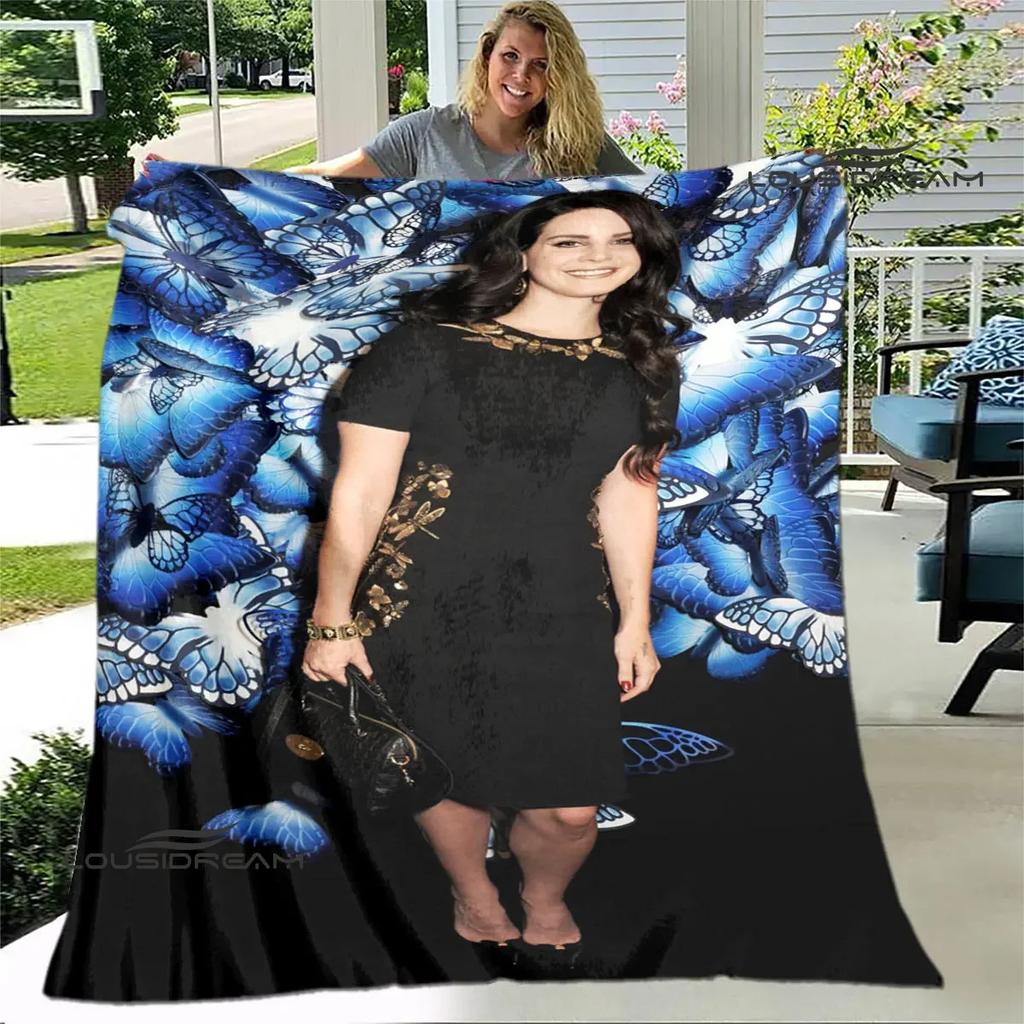 Lana Del Rey Coperta stampata sottile Morbida e confortevole Coperta per casa, viaggio, biancheria da letto regalo di compleanno