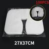 50 Pcs/pack Headrest Covers Fitted Disposable Massage Face Rest Cradle Covers White Color U-shaped Pillowcase Elastic Non-woven
