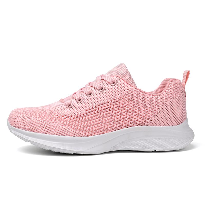 fashion New Women's Sweet Wind Trend Flying Woven Hollow Sports Casual Shoes Fashion Lace-up Mesh Women's Trend All-match Casual Shoes