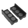 1 Pair Vise Jaw Cover Aluminum Alloy High Strength Bench Vise Jaw Pad Protector Black