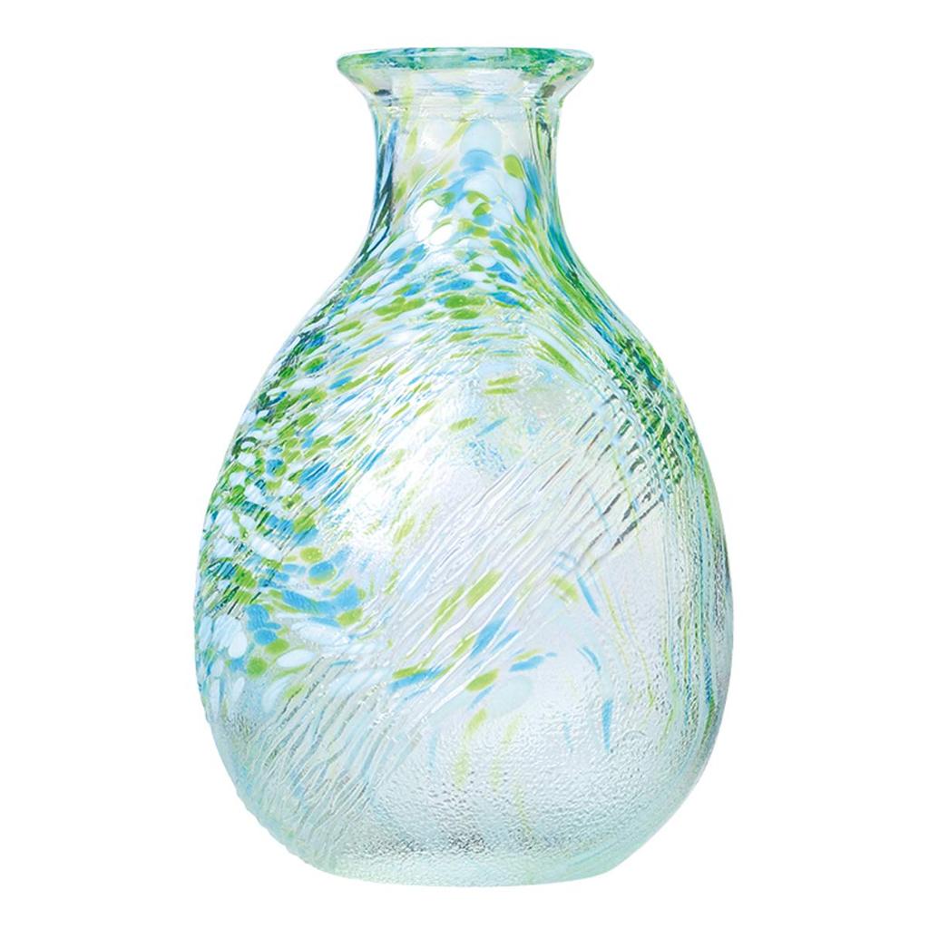 Toyo Sasaki Glass Sake Bottle 250ml Made in Japan, Spouted Bowl WA170