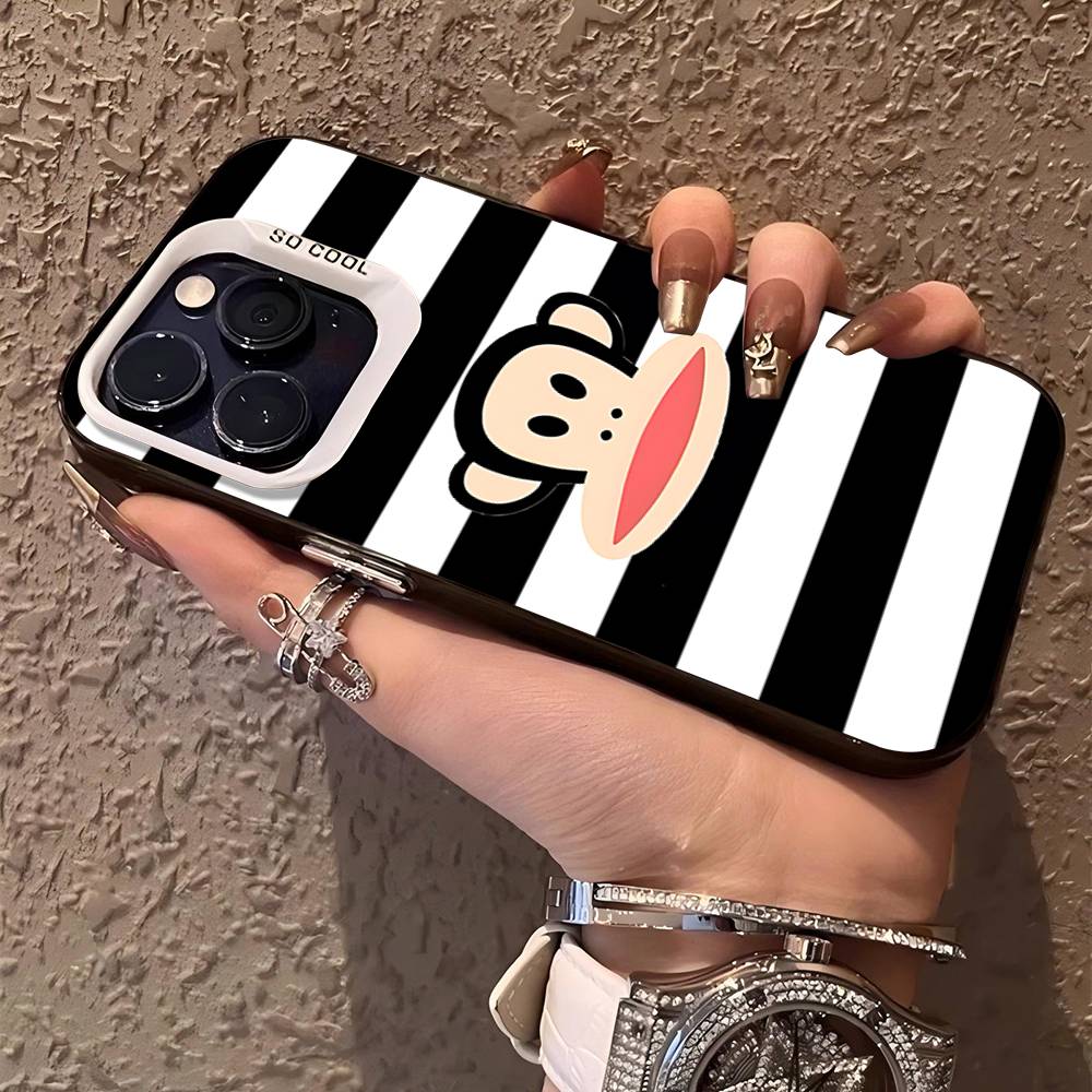 Classic P-Paul F-Frank Logo Phone Cases For IPhone 17 16 15 14 13 12 11 Plus Pro Max Pro Color Matte Cover