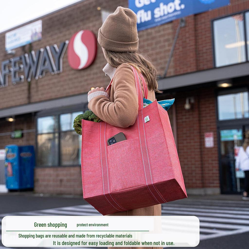 Umweltfreundliche große faltbare gewebte Aufbewahrungstasche