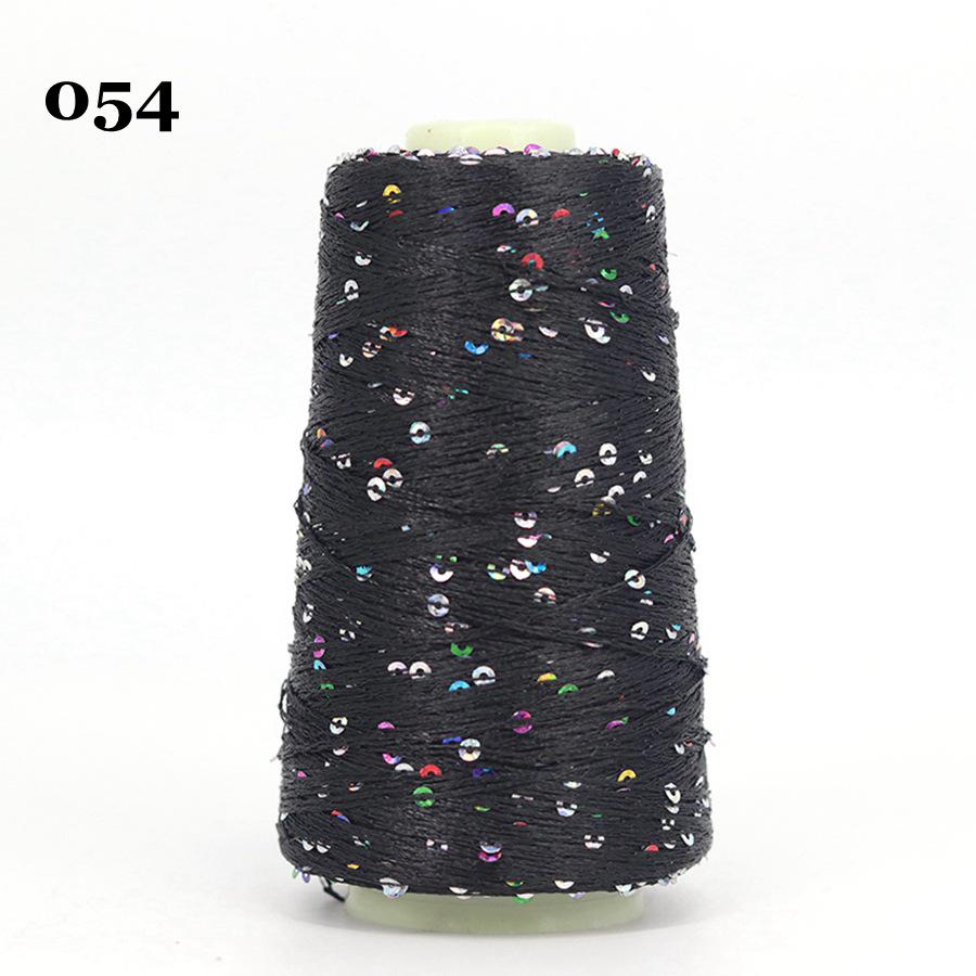 Sequin Cotton Yarn: 50g Fancy Skein for Hand & Machine Knitting