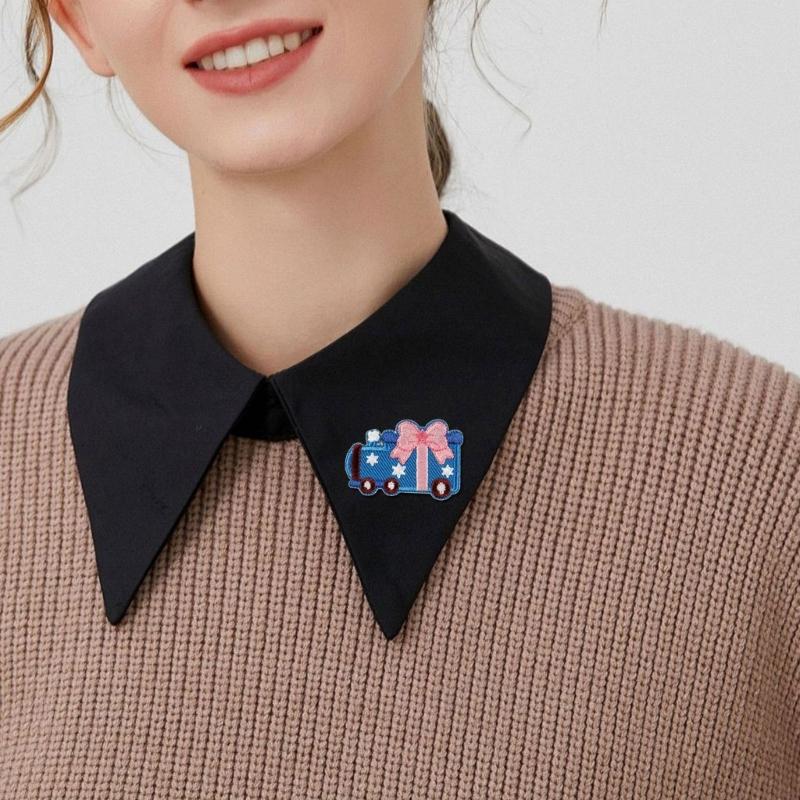 8Pcs Cartoon Car Iron On Patches Adhesive Embroidery Applique For Jackets Backpacks Clothing Decoration Sewing Project