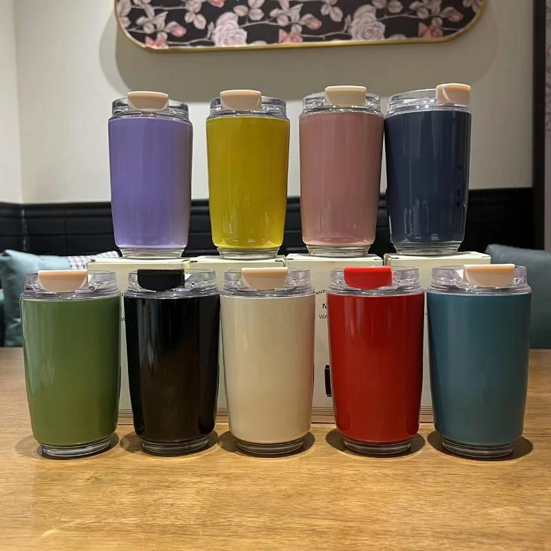 

8oz stainless steel vacuum travel cup, leak proof and insulated coffee cup, beverage cup, outdoor car office insulated cup 240ML белый
