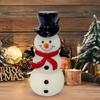 LED Snowman Night Light USB Powered Color Changing Soft Glowing Light Transparent Plastic Christmas Decoration